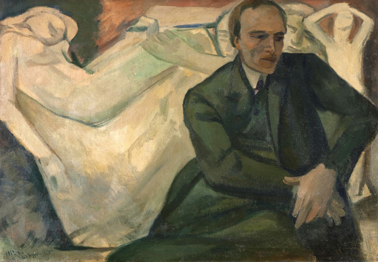 П.В. Кузнецов. "Портрет А.Т. Матвеева", 1912. Холст, масло, 70х103 см.Государственный Русский музей, С.-Петербург