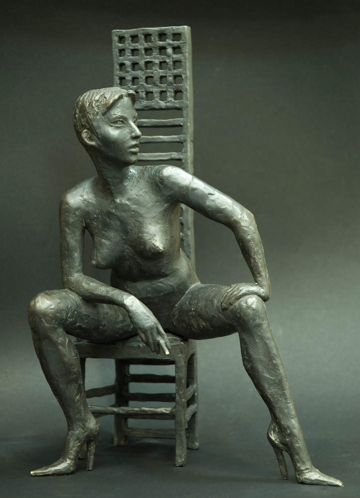 Максим Аксёнов. "Перекур", 2011. Бронза, тонировка, 32х21х15 см. Фото из архива Максима Аксёнова
