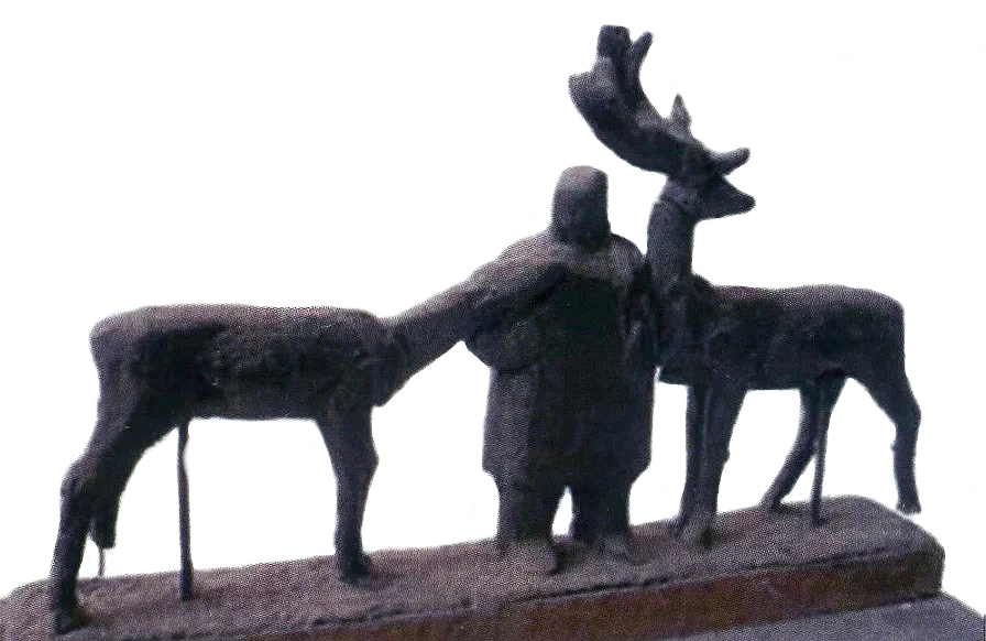 Николай Атюнин. "Северный мотив", 1963. Бронза, 12x30x5 см. Фото из каталога "Николай Атюнин. Скульптура", 2007