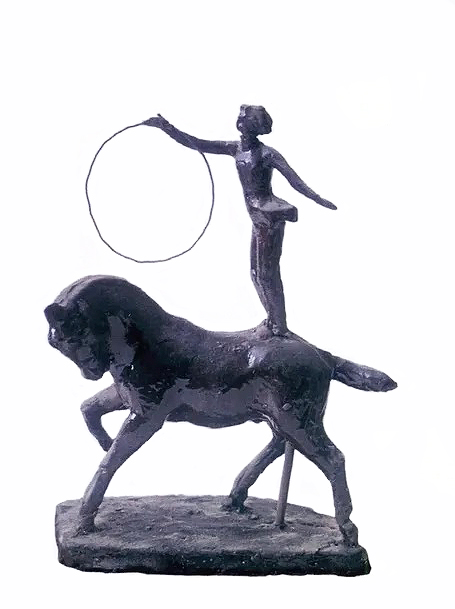 Николай Атюнин. "Цирк", 1974. Бронза, 25x35x10 см. Фото из каталога "Николай Атюнин. Скульптура", 2007