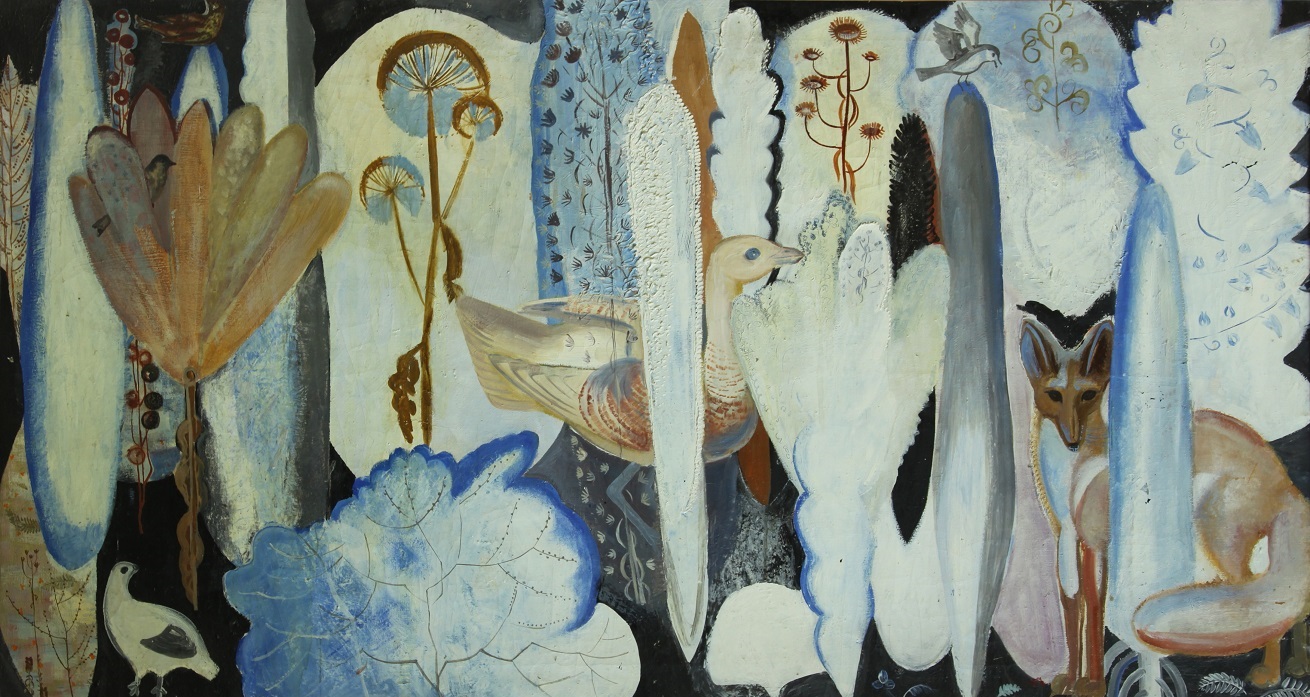 ''Зимняя композиция'', 1976. Масло, 150х250 см