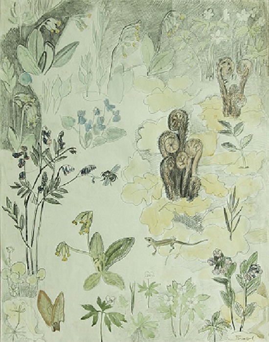 ''Весенние цветы'', 2001. Бумага, карандаши