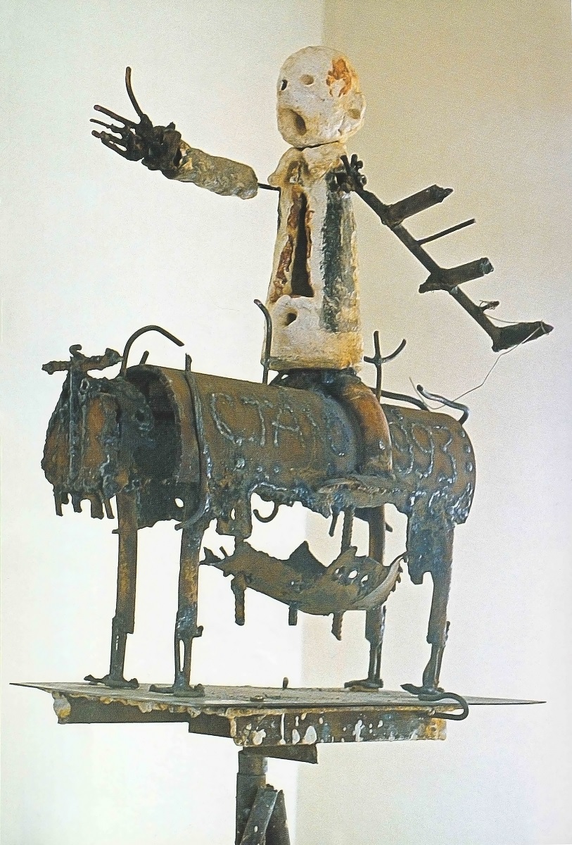 ''Стадо'' (Вождь), 1993. Железо, сварка, 175х80х20 см.Музейно-выставочное объединение ''Манеж'', Москва