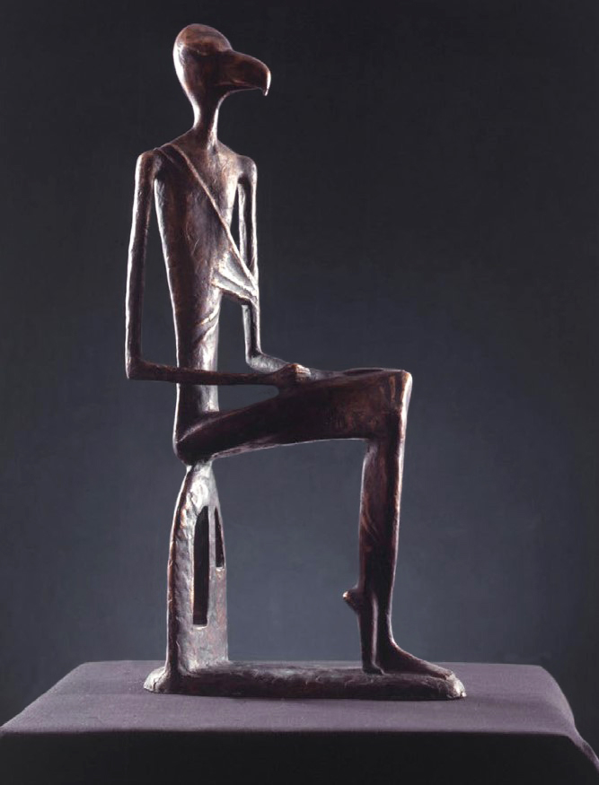 Сергей Бычков. "Иоанн", 1993. Бронза, 41х25х12 см. Фото М. Железнякова, М. Каламкарова