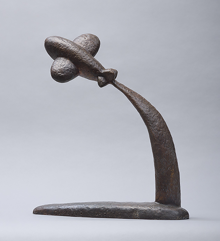 ''Валерий Чкалов'', 2024. Бронза, 38х32х10 см