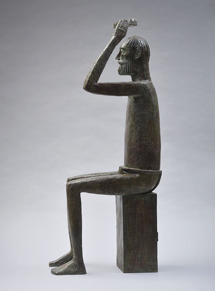 ''Самозванец'', 2024. Бронза, 95х25х36 см