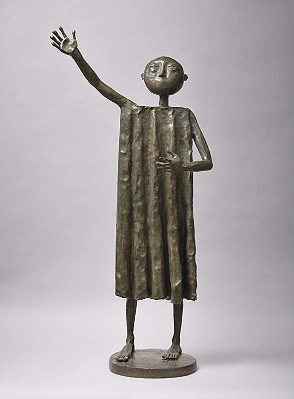 ''Внутренний голос'', 2023. Бронза, 115х58х29 см