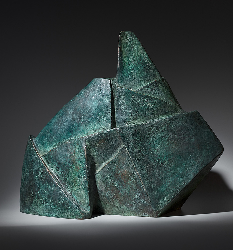 ''Оригами III'', 2023. Бронза, 27х30х15 см