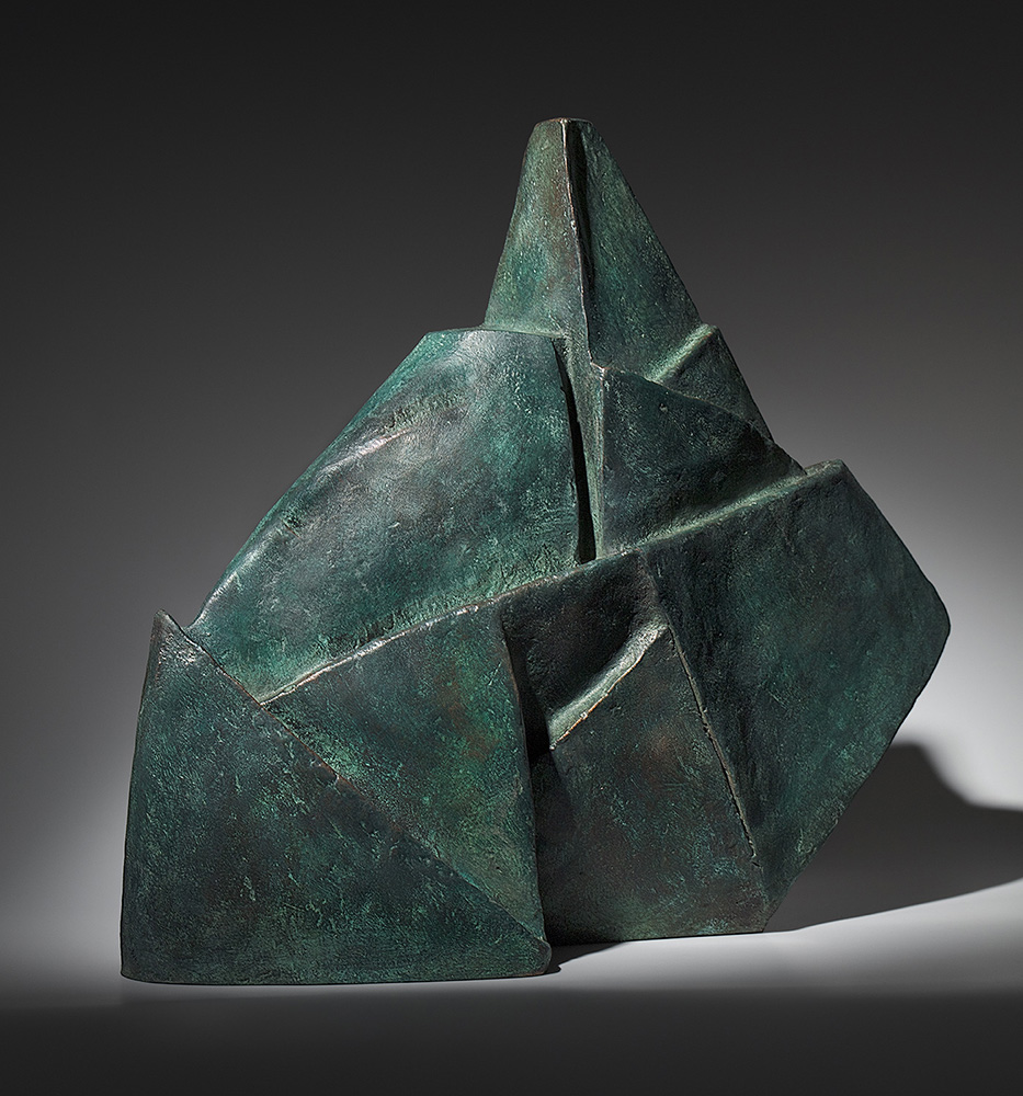 ''Оригами III'' (ракурс), 2023. Бронза, 27х30х15 см