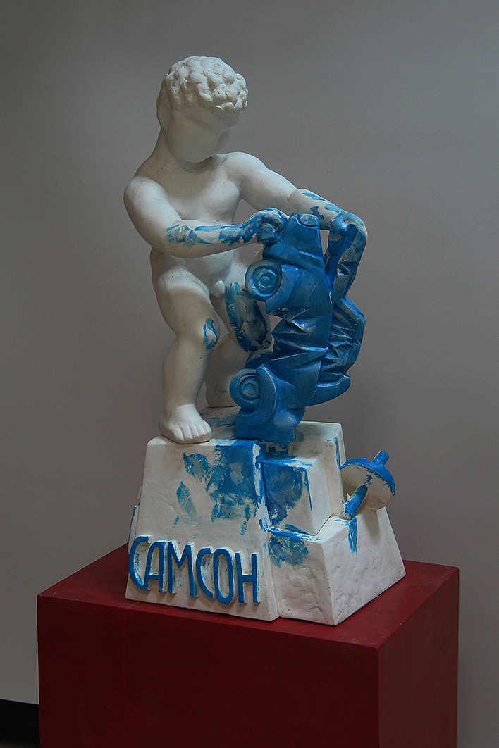 ''Русский Самсон'', 2015-2020. Фаянс, высота 75 см
