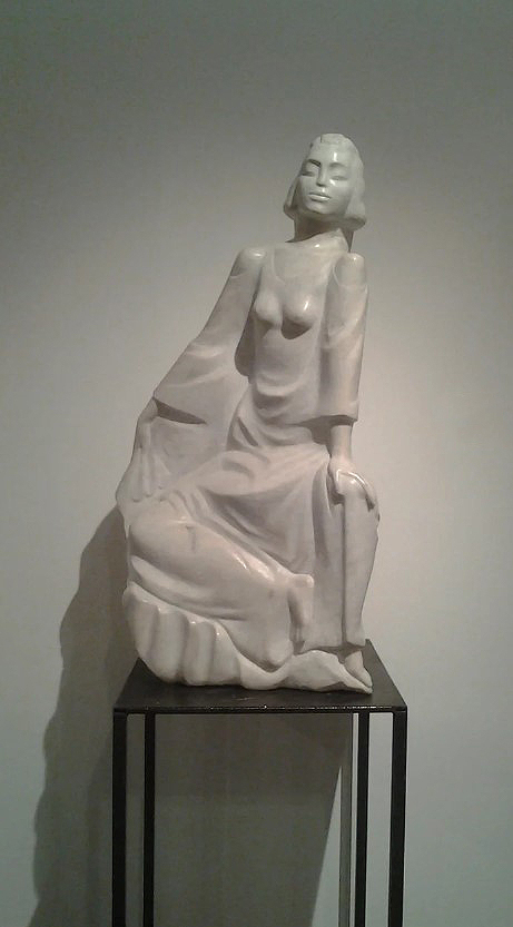 ''Медитация'', 2007. Мрамор, 92х35х55 см