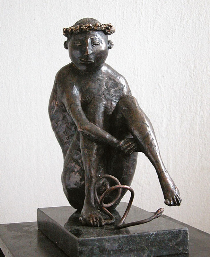 Виктор Корнеев. "Диалог", 2005. Бронза, 35х25х20 см. Фото: журнал "Третьяковская галерея"