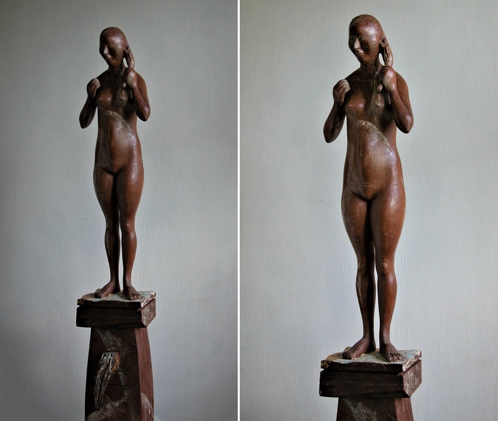 Виктор Корнеев. "Весна", 2007. Дерево, 185х45х45 см. Фото из архива Виктора Корнеева