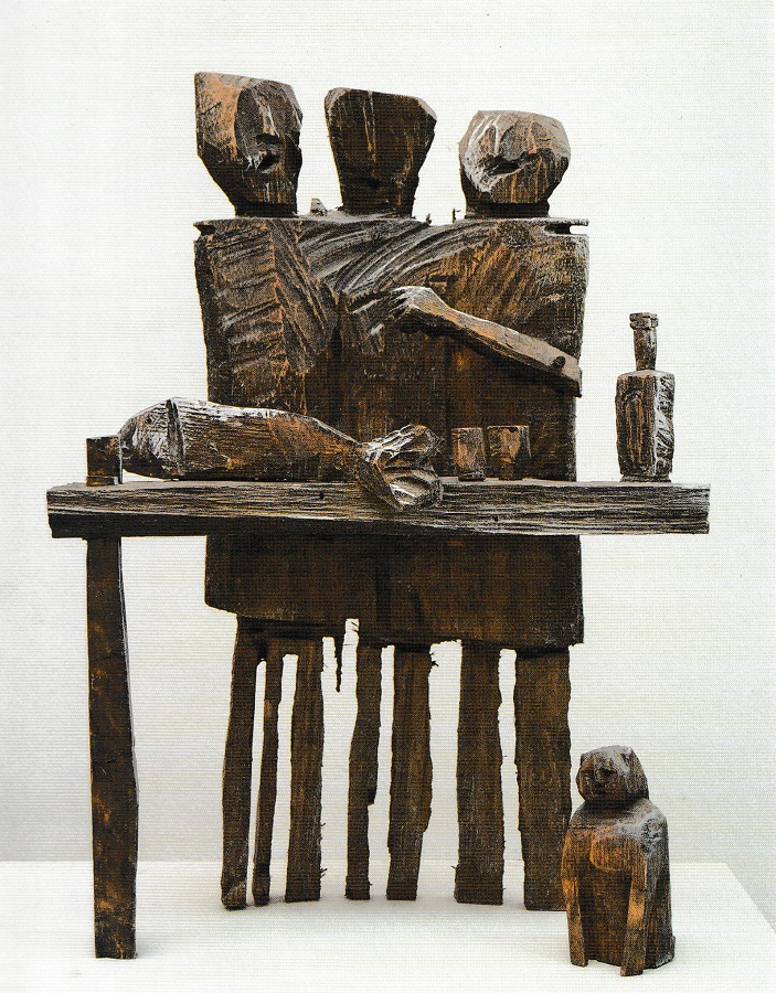 ''Вечерняя песня'', 2000. Дерево, 30х25х20 см