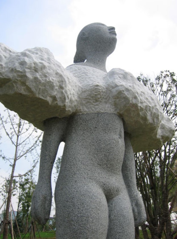 ''Мечтательница'', 2008. Гранит, мрамор, 250х110х60 см.Западное озеро, Ханчжоу
