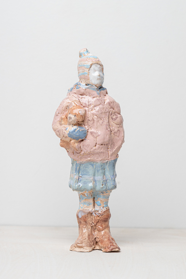 ''Зимняя серия'', 2020. Шамот, глазурь, 18х5 см