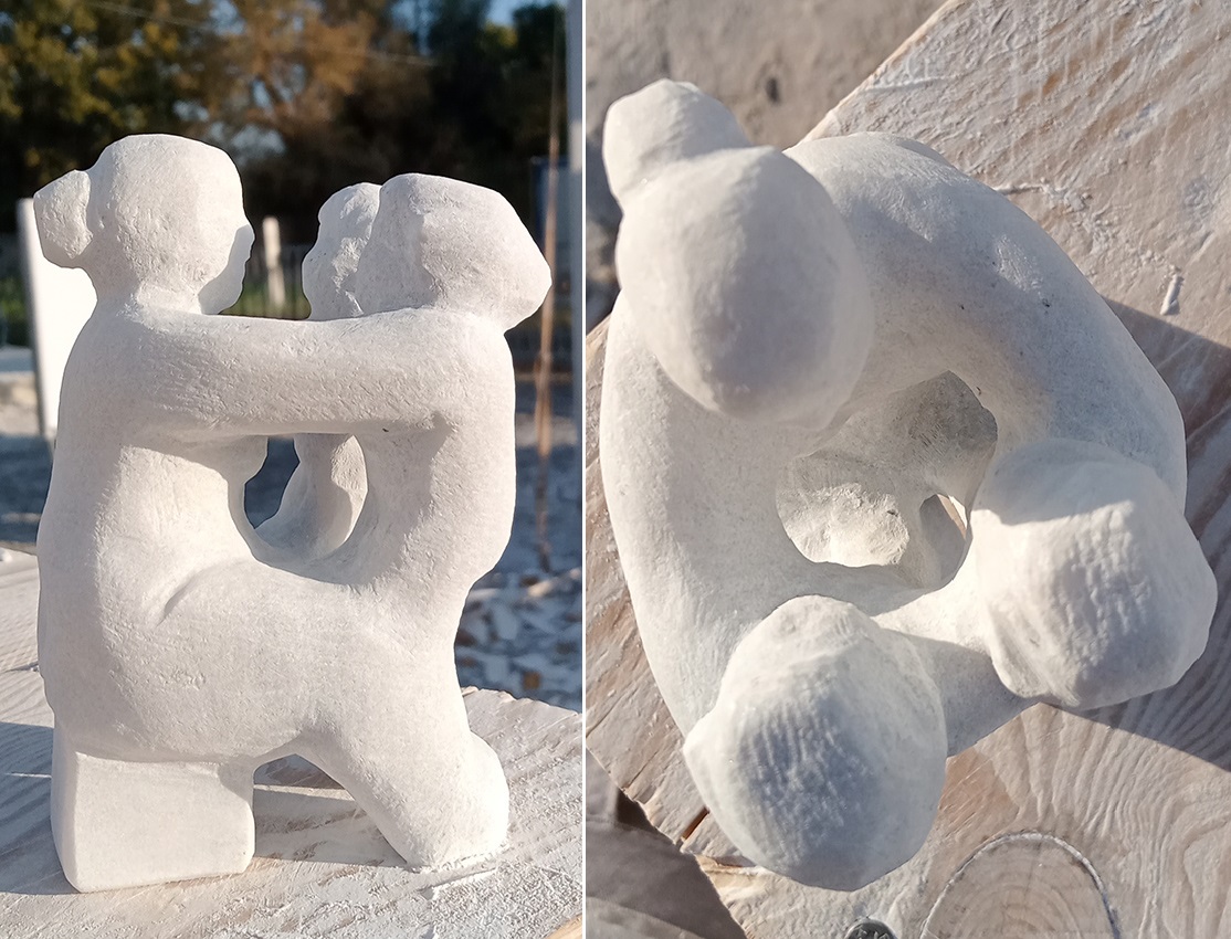 "Двойня", 2025. Мрамор, 10х7х6 см