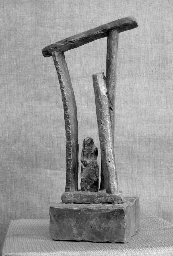 Анатолий Машаров. "Скорбь", 1998. Металл, дерево, высота 25 см. Фото Анны Рождественской