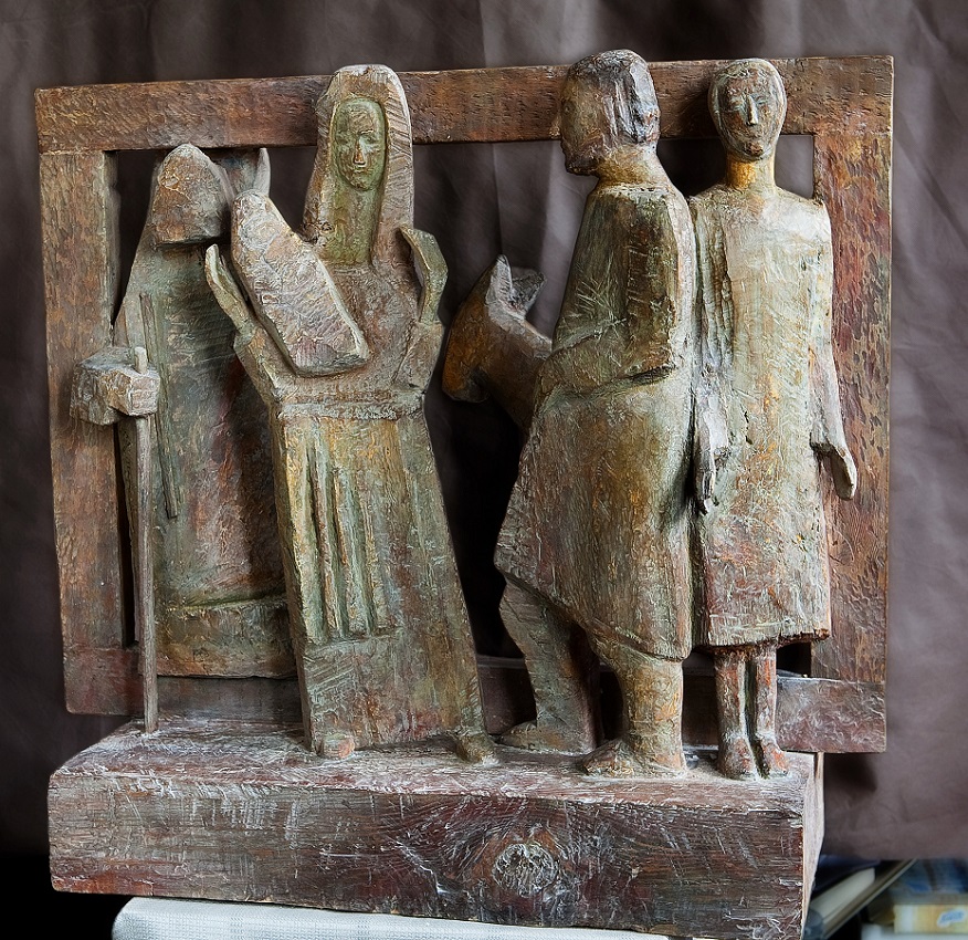Анатолий Машаров. "Беженцы", 1994. Дерево, 72х77х26 см. Фото Анны Рождественской