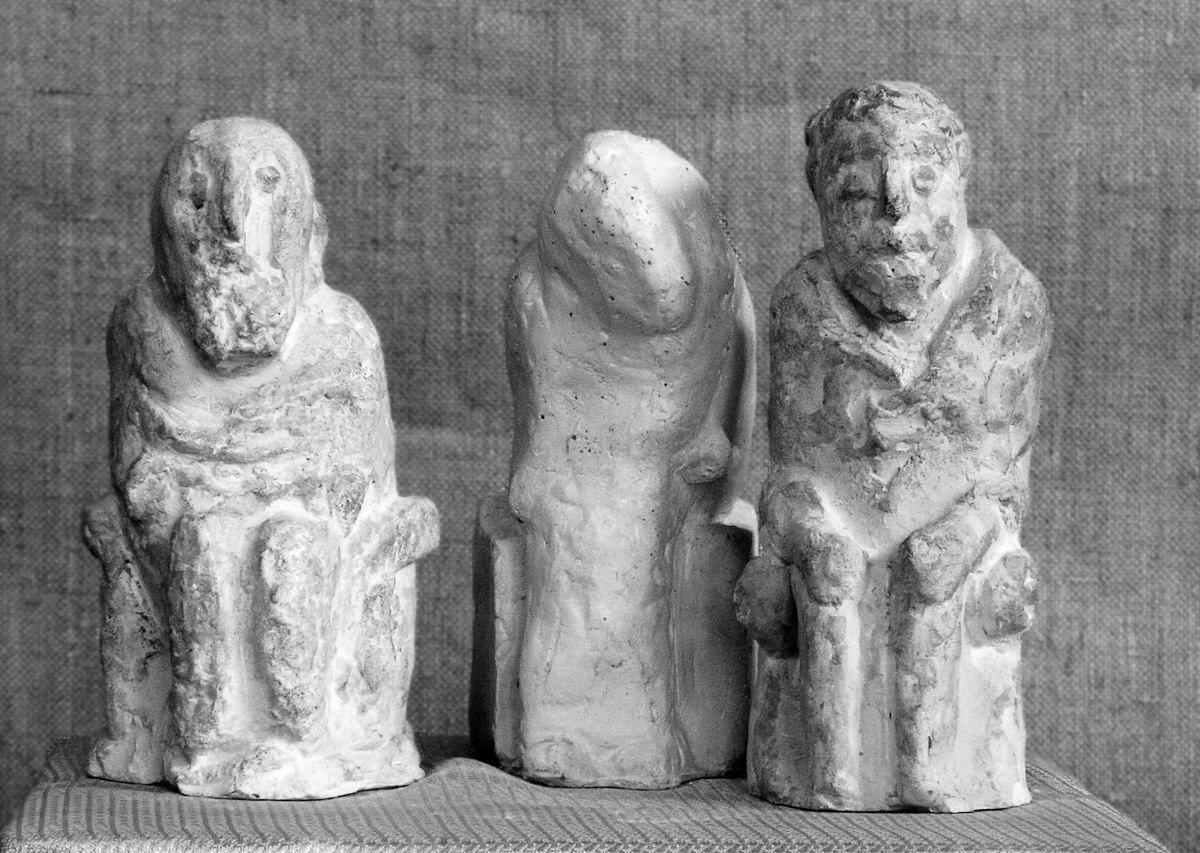 Анатолий Машаров. "Философы античности", 1978. Гипс, высота 15 см. Фото Анны Рождественской