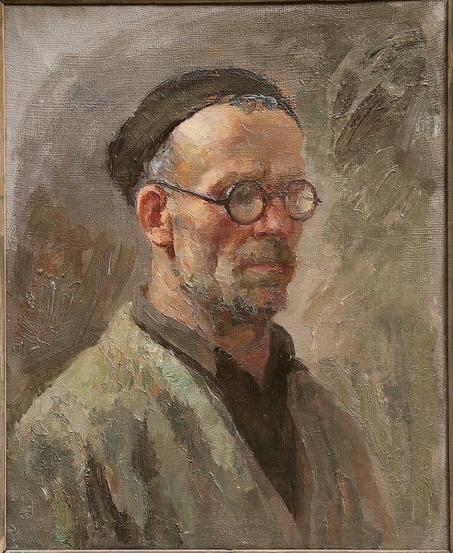 Н.Н. Антипин.''Портрет скульптора Л.Р. Малько'', 1955.Холст, масло, 63,6х52 см.Ярославский художественный музей. Фото: goskatalog.ru