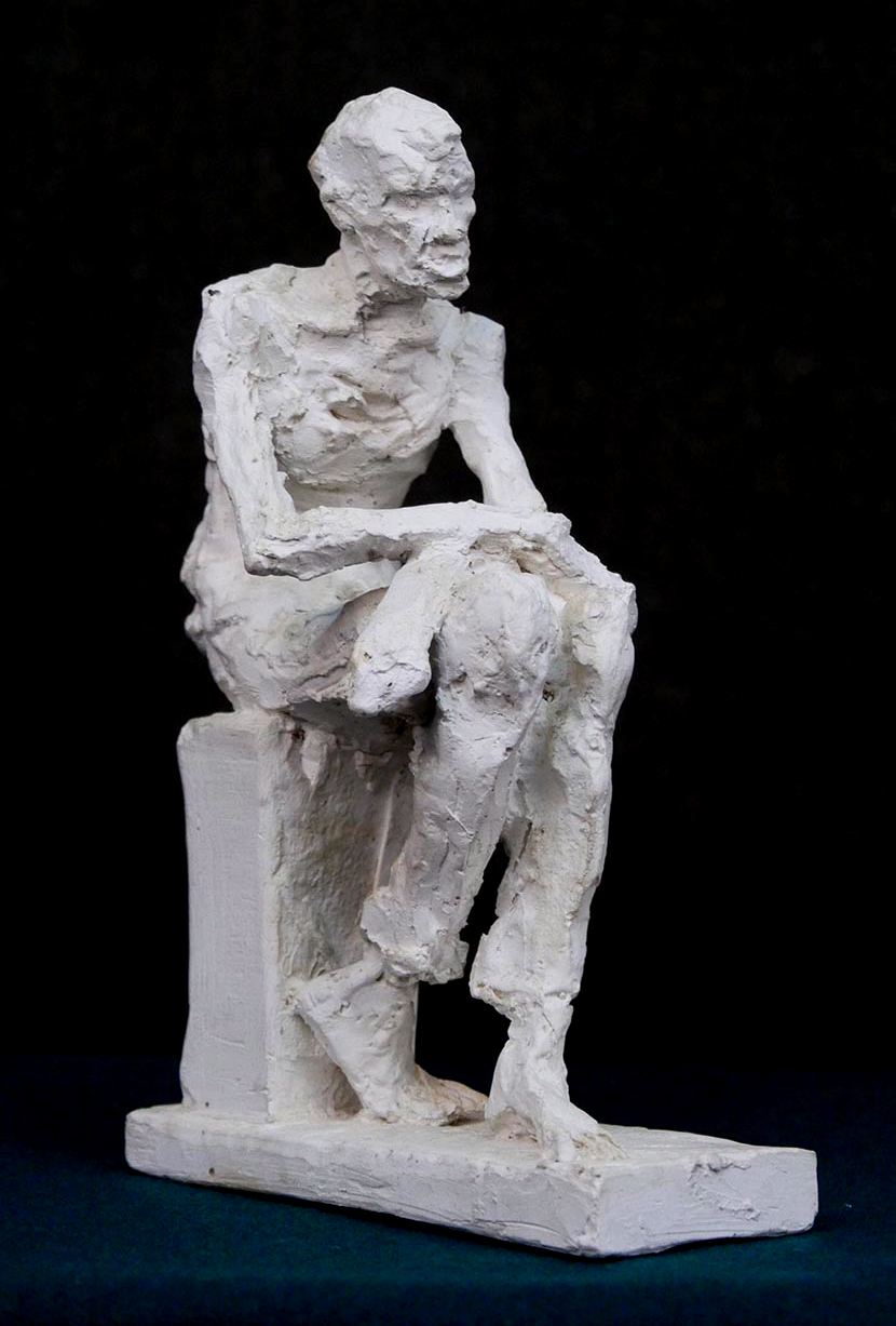 ''Портрет Фабиана Гнесина''. Не датирован. Гипс, 22,3х8х15 см.Курская государственная картинная галерея имени А.А. Дейнеки.Фото: goskatalog.ru