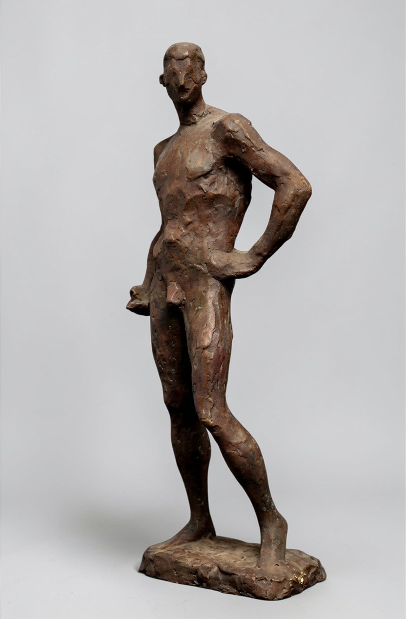 ''Натурщик'', 1924. Гипс тонированный, 40х16х8 см.Фото: Музей искусства Санкт-Петербурга XX–XXI веков