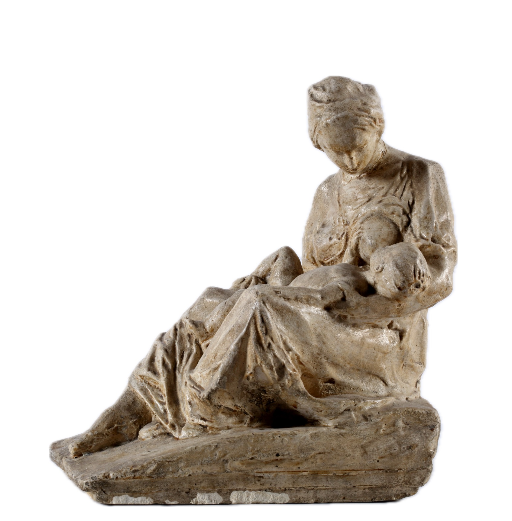 ''Материнство'', около 1940. Гипс тонированный, высота 25 см. Собрание Романа Бабичева, Москва.Фото: babichevcollection.com