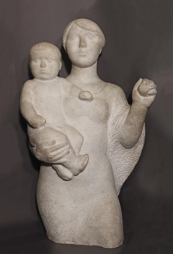 ''Теплый день'', 1974. Мрамор, 110х60х45 см.Государственный Русский музей, С.-Петербург. Фото: goskatalog.ru