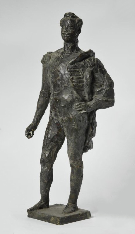 ''Денис Давыдов'', 1947. Гипс тонированный, 36х17х9 см.Научно-исследовательский музейпри Российской академии художеств, С.-Петербург.Фото: goskatalog.ru