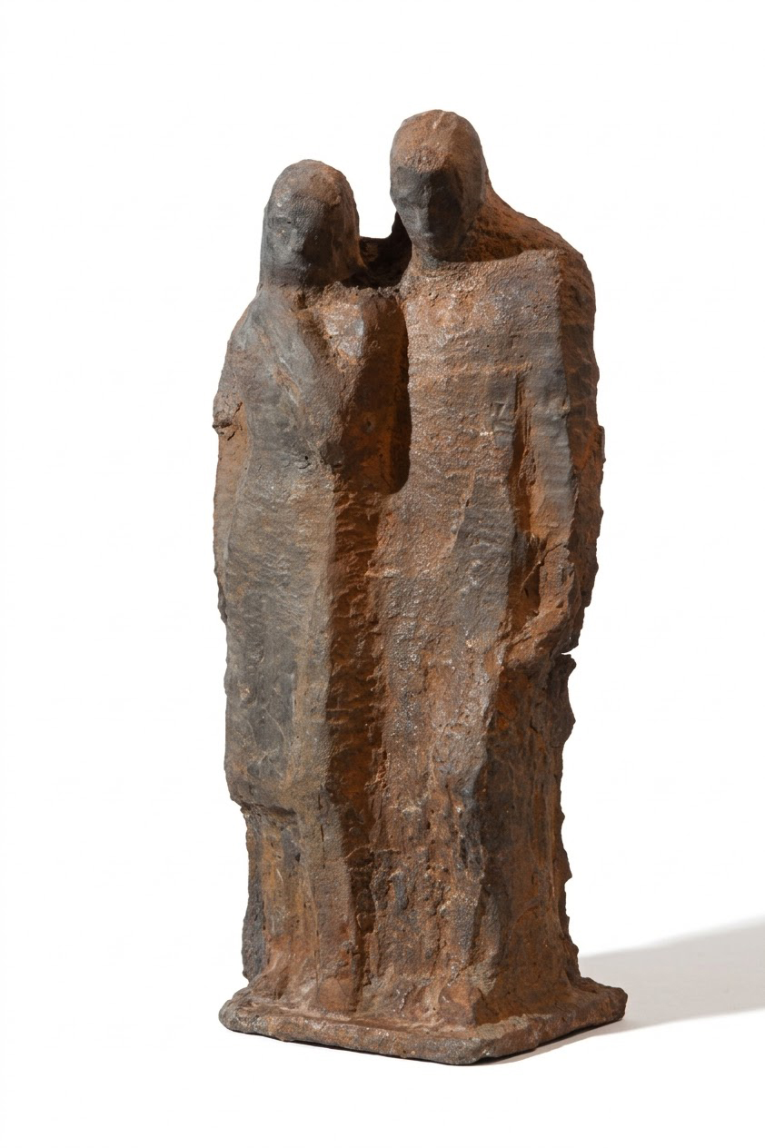 ''Блокада'', 1969. Эскиз для Пискаревского мемориального кладбища в Ленинграде.Чугун, 52х24х16 см.Центральный выставочный зал ''Манеж'', С.-Петербург. Фото: goskatalog.ru