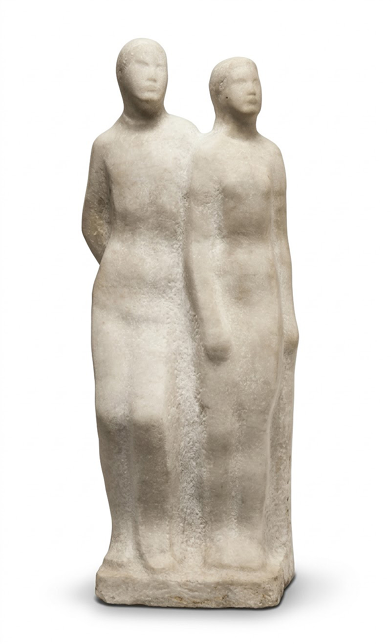 ''Белая ночь'', 1983. Мрамор, 68х29х20 см.Государственный Русский музей, С.-Петербург. Фото: goskatalog.ru