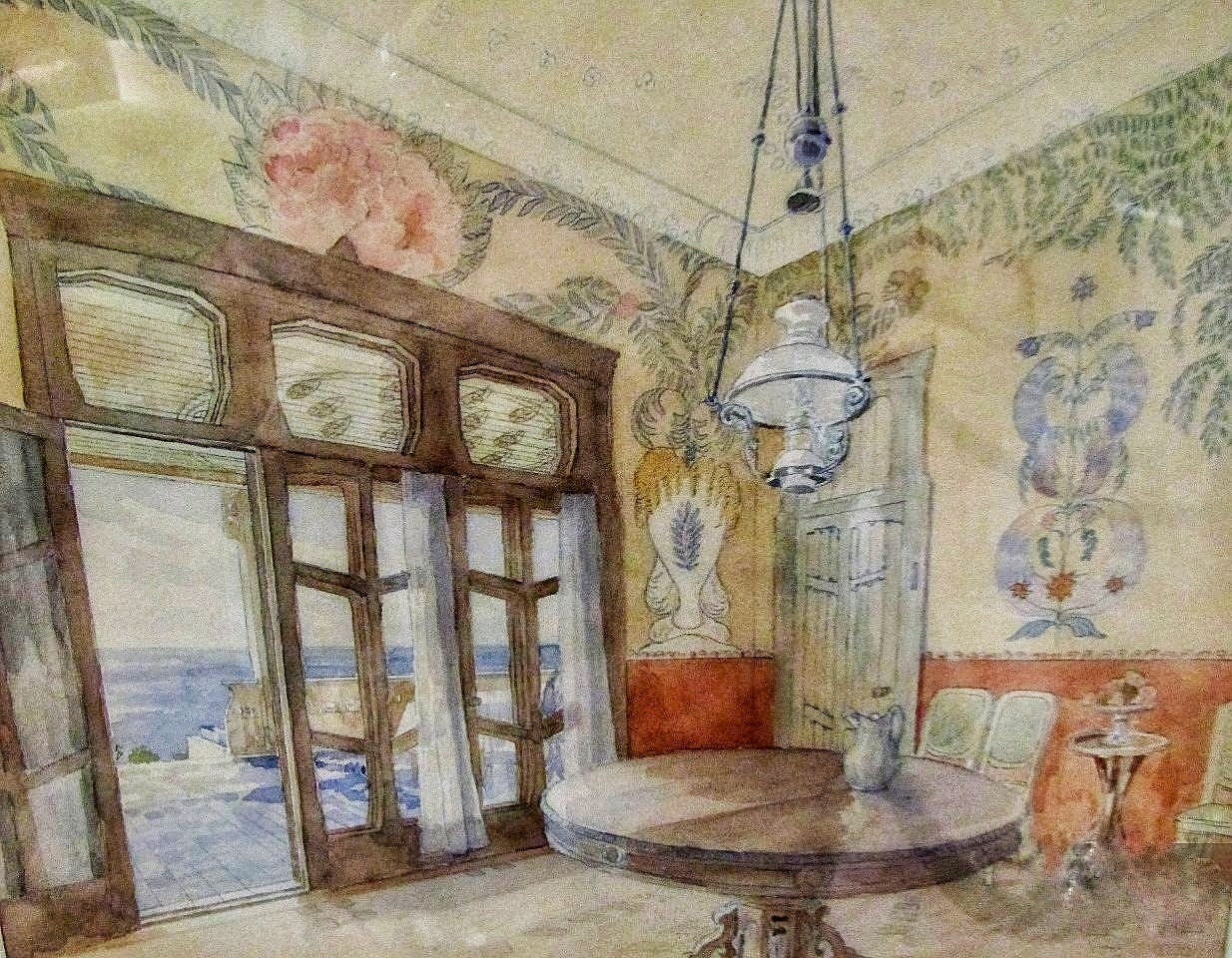 П.С. Уткин. ''Столовая в Новом Кучук-Кое'', 1912.Саратовский государственный художественный музей имени А.Н. Радищева