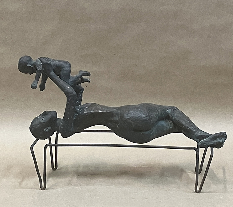 ''Его зовут Павел'', 2023. Бронза, 31х46х20 см