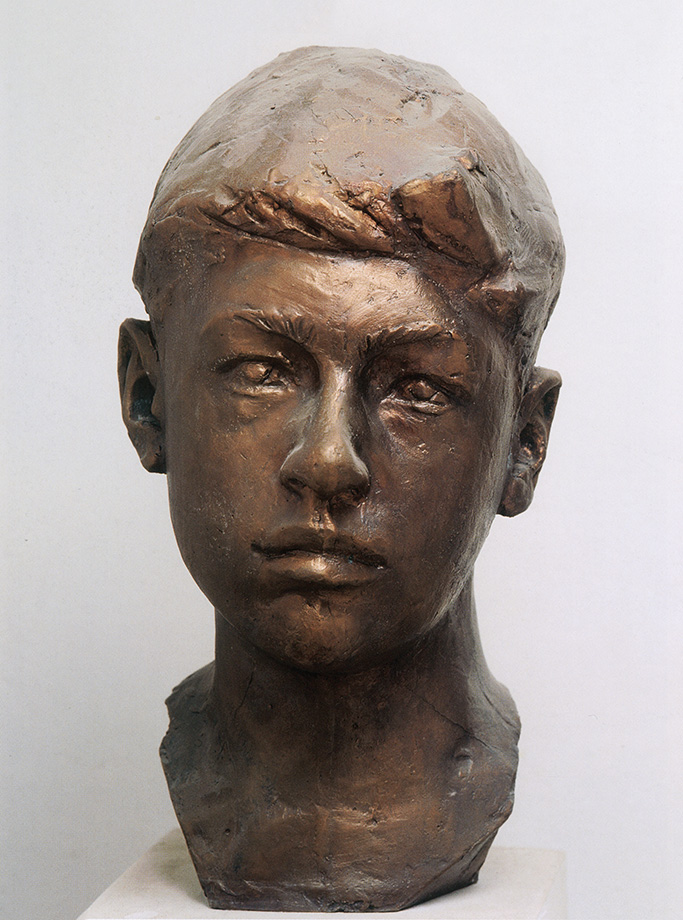 Юрий Орехов. ''Портрет Юры, сына художника'', 1967. Бронза, 40х20х25 см. Фото из архива Григория Орехова