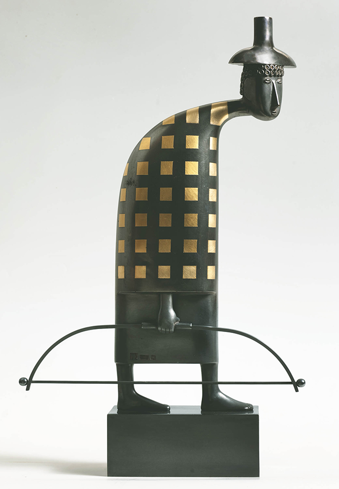 ''Венецианский лучник'', 2018. Бронза, тон, 52х33х10 см