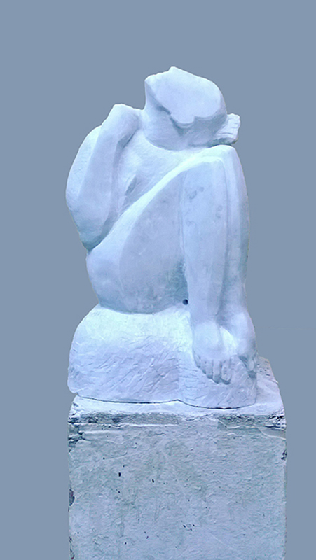''Луна'', 2014. Мрамор, высота 50 см