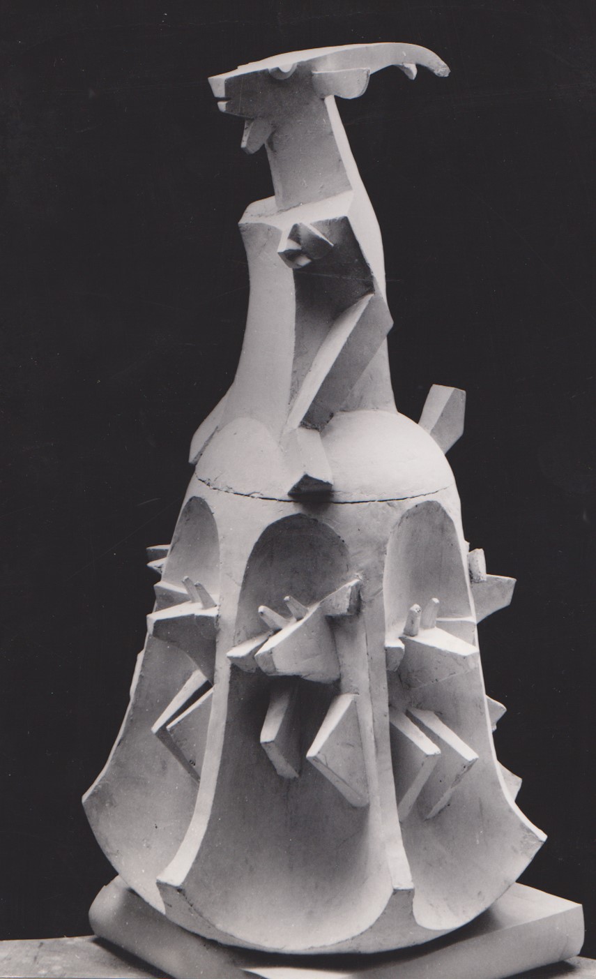 Владимир Соколов. "Коза", 1991. Белый бетон. Фото из архива Владимира Соколова
