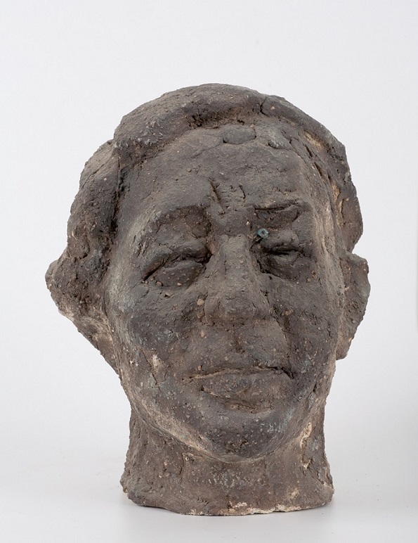 ''Портрет отца'' (А.Н. Волков), 1980. Шамот, соли
