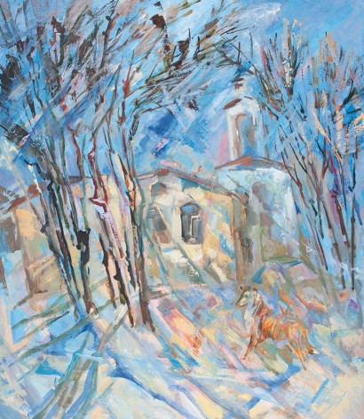 ''Сквер на Большой Полянке'', 1998-1999. Холст, масло