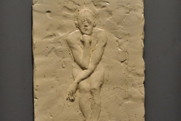 Виктор Корнеев. Из серии Наброски, 2023. Рельефы. Дерево, пластик, 40х50х5 см каждый. Фото из архива Виктора Корнеева