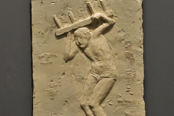 Виктор Корнеев. Из серии Наброски, 2023. Рельефы. Дерево, пластик, 40х50х5 см каждый. Фото из архива Виктора Корнеева