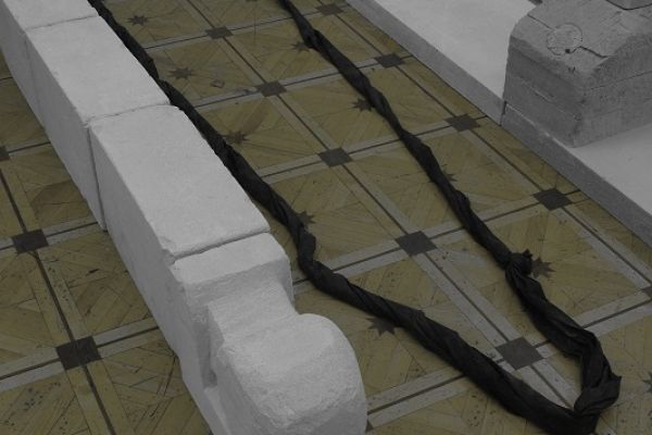 Анатолий Комелин. Вариант экспозиции ''Театра военных действий'' в РАХ, Москва, 2018. Фото из архива А.А. Комелина