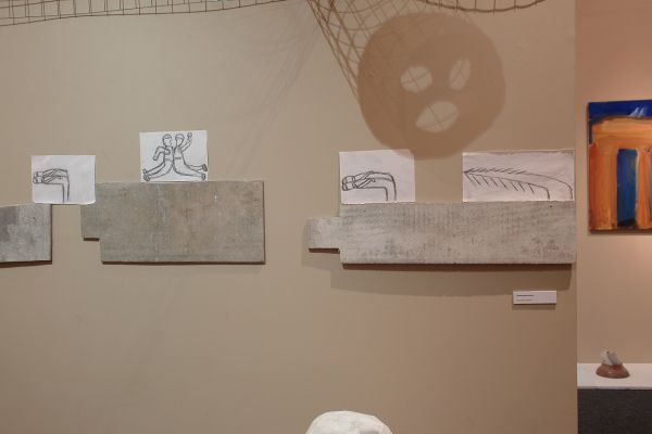 Анатолий Комелин. Театр военных действий. Вариант экспозиции в Театральном музее имени А.А. Бахрушина, Москва, 2019. Фото из архива А. Комелина