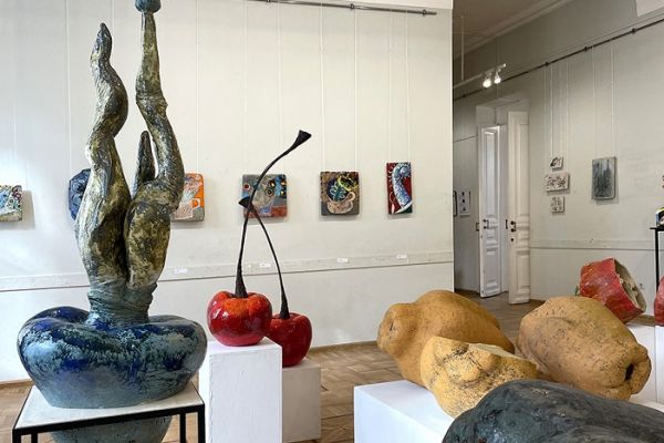 Плоды Екатерины Яковлевой. Фрагмент экспозиции выставки Ярко!