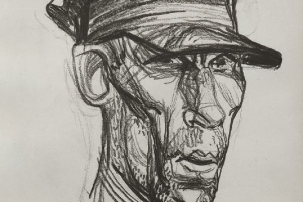 Олег Яновский. Байкальские рыбаки, 1973. Бумага, карандаш.