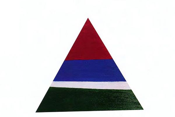 Игорь Шелковский. Из серии ''Флаги'' 3, 1990-е - 2010-е. Холст, масло, размеры вариативны.  Фото: каталог ''Игорь Шелковский'', Мультимедийный комплекс актуальных искусств, М., 2013