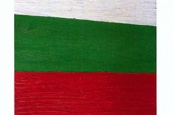 Игорь Шелковский. Из серии ''Флаги'' 9, 1990-е - 2010-е. Холст, масло, размеры вариативны.  Фото: каталог ''Игорь Шелковский'', Мультимедийный комплекс актуальных искусств, М., 2013