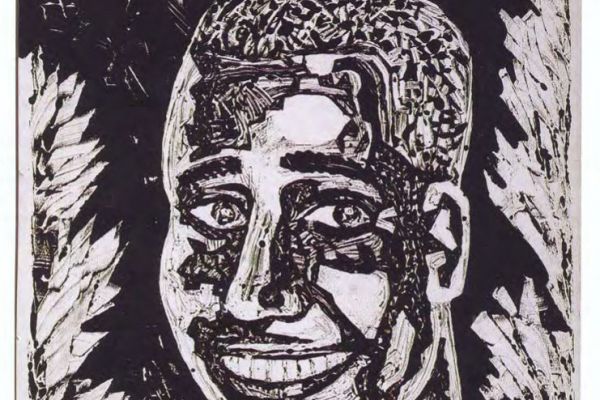 Игорь Шелковский. ''Дюк Эллингтон'', 1967. Монотипия, 60х45 см. Фото: ''каталог Игорь Шелковский'', Мультимедийный комплекс актуальных искусств, М., 2013 