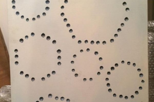 Игорь Шелковский. Из ''Японской серии'' 6,1990-1999. ДСП, акрил, масло, перфорация, 60,1х44,6 см. Московский музей современного искусства